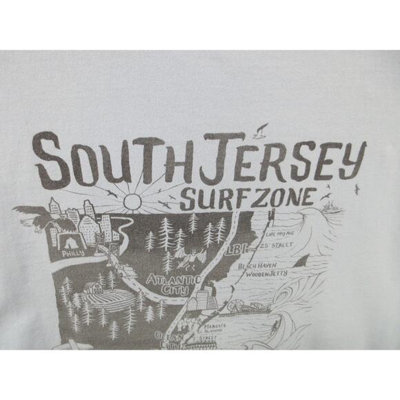 SURFER'S SUPPLIES South Jersey Surf Zone Men's XXL Long Sleeve T-shirt - Picture 11 of 15